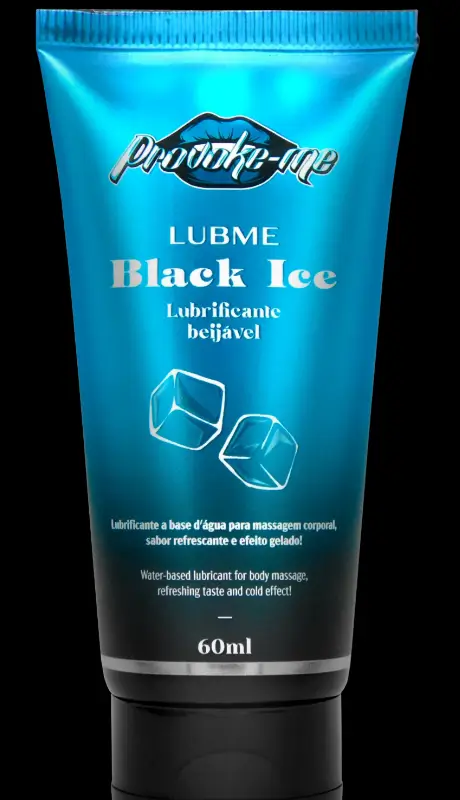 Lubrificante Black Ice Cold Beijável Lubme