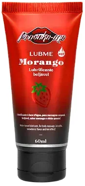 Lubrificante Beijável Lubme Morango Hot