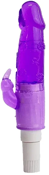 Vibrador Com Estimulador Clitoriano – Lilas