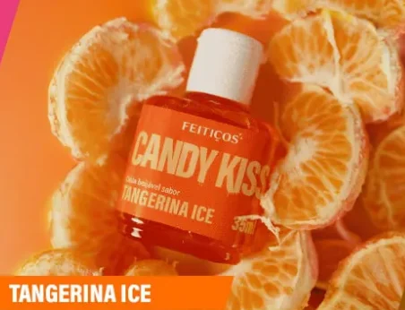 Calda Beijável Candy Kiss - Tangerina Ice- 35ml