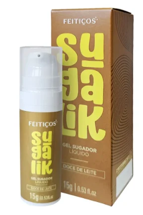 Sugador Liquido Sugalik Doce de Leite Pulsação, Sucção e Prazer Intenso
