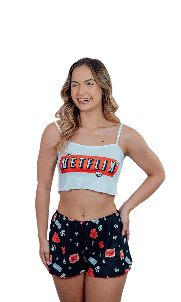 Pijama cropped Netflix