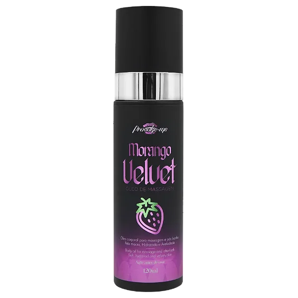Óleo De Massagem Morango Velvet 120Ml Provoke-me