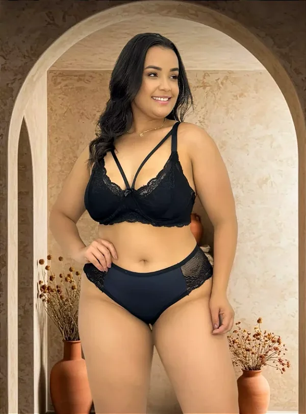 Conjunto Lingerie Aro Bia Plus Size - 744