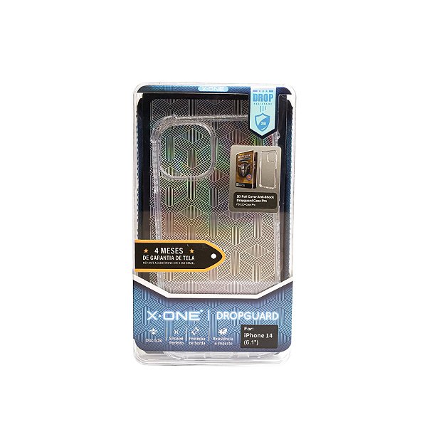 KIT X-ONE CASE CRISTAL + PELICULA 2D IPHONE 13 PRO