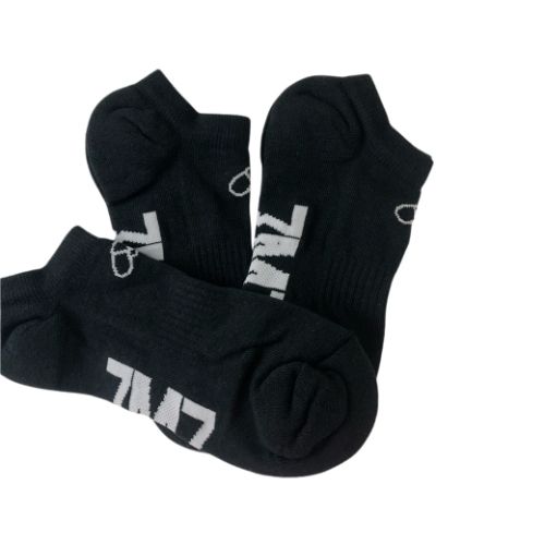 MEIA SOQUETE PRETA KIT COM 3 PARES