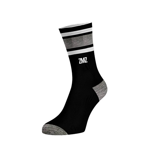 MEIA OLD SCHOOL PRETA BRANCA E CINZA ZMZ