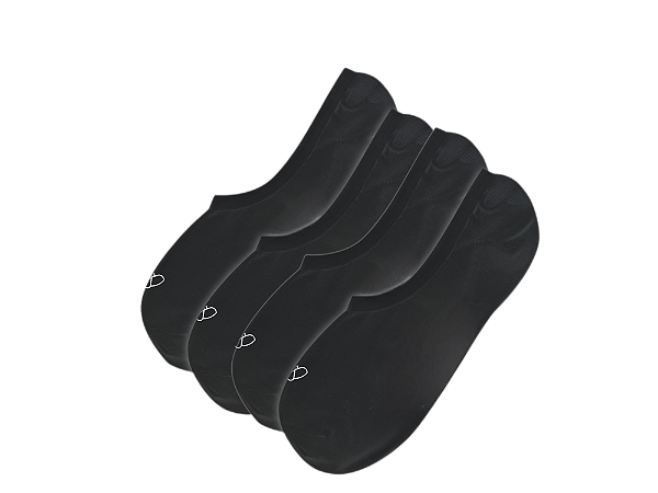 MEIA INVISÍVEL PRETA DAILY ZMZ (2 PARES)