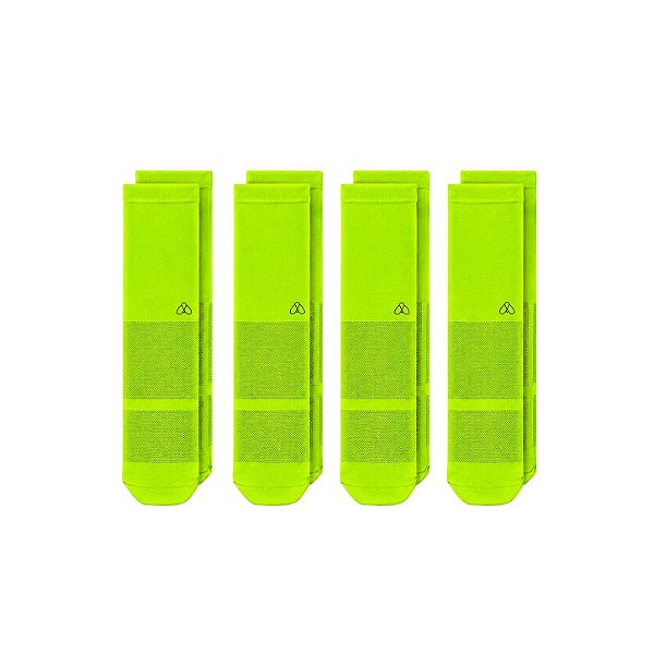 KIT 4 PARES VERDE NEON SPORT ZMZ