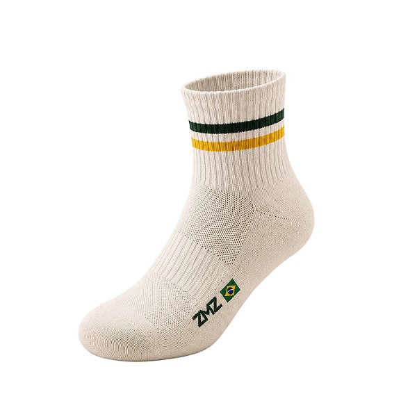 MEIA BRASIL OFF WHITE ZMZ