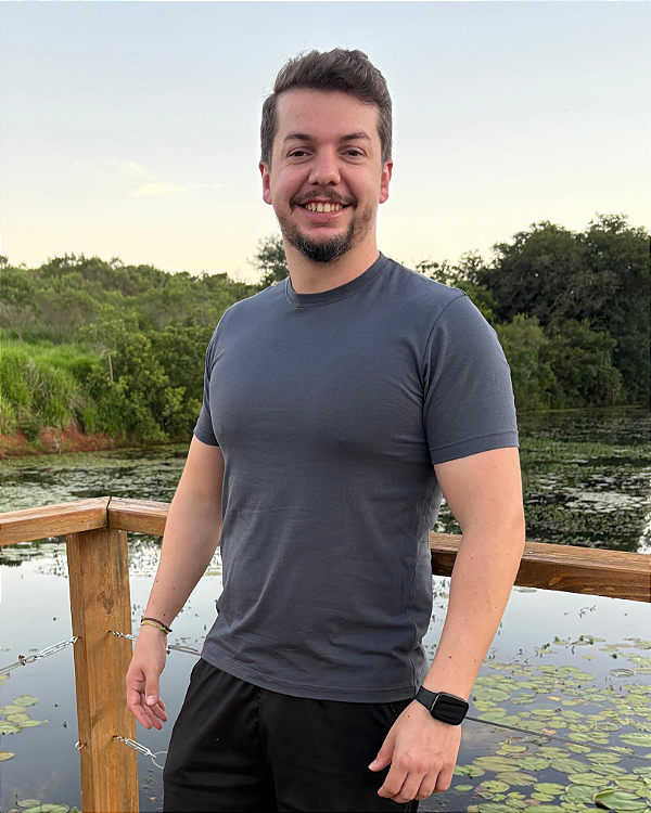 Camiseta Masculina de Manga Curta Light Algodão Egípcio - Cinza Médio