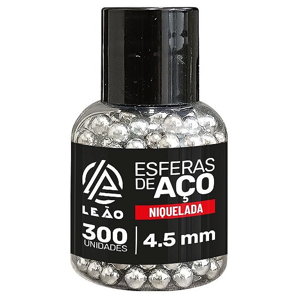 Esferas de Aço Niquelada 4.5mm 300un - Leão