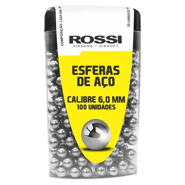 Esferas de Aço Premium 6.0mm 100un - Rossi