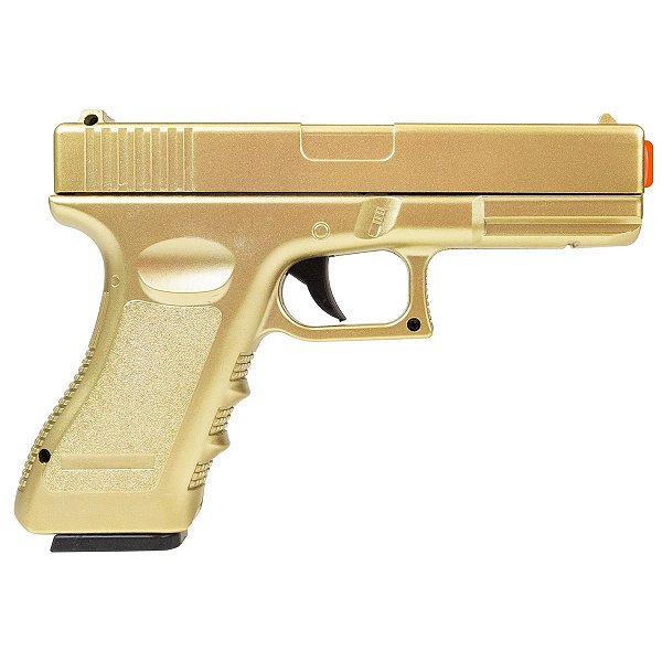 Pistola de Airsoft VG GK-V20 Gold Metal Mola Spring 6mm - Rossi