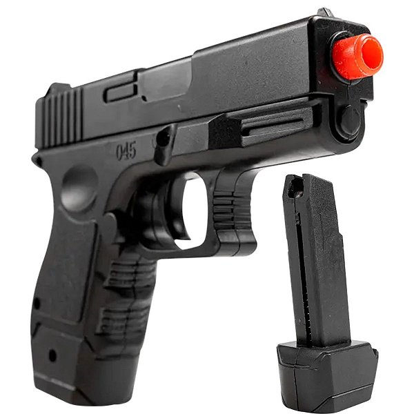 Pistola de Airsoft Vigor VG GK Short V45 Mola Spring 6mm - Rossi