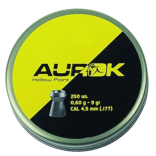 Chumbinho Hollow Point 4.5mm 250un - Aurok