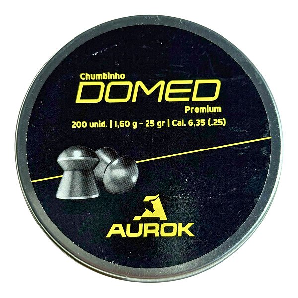 Chumbinho Premium Domed 6.35mm 200un - Aurok