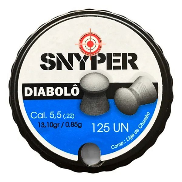 Chumbinho Diabolo 5.5mm 125un - Snyper