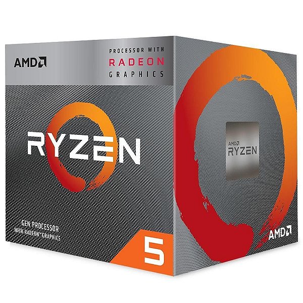 Processador AMD Ryzen 5 3400G 3.7GHz/ 4.2GHz Quad-Core 6MB AM4 - YD3400C5FHBOX