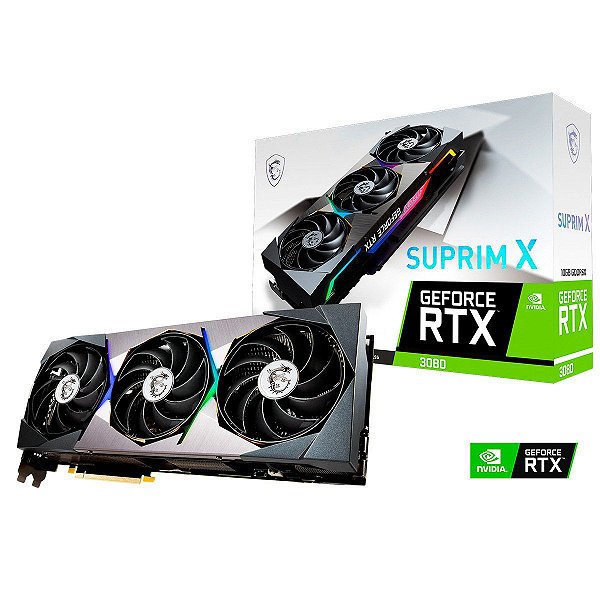 Placa de Vídeo MSI GeForce RTX 3080 Suprim X 10G 10GB GDDR6X 320-bit