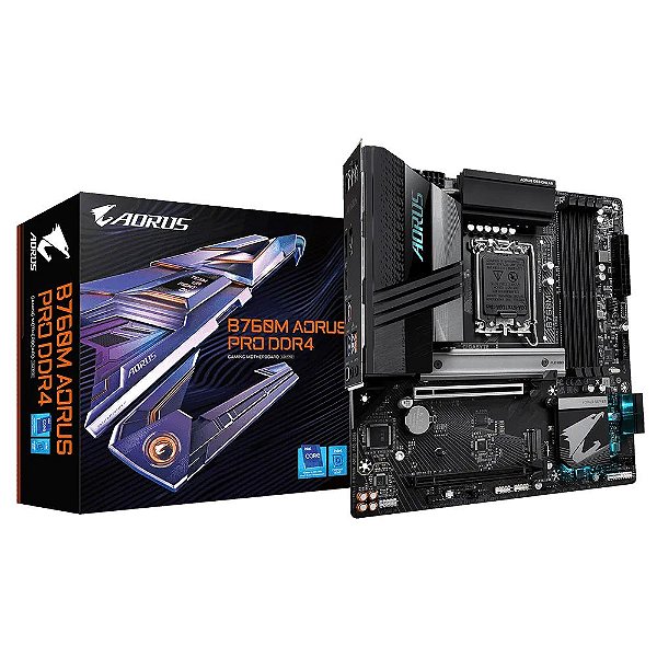 Placa Mãe Gigabyte B760M Aorus PRO LGA 1700 mATX DDR4