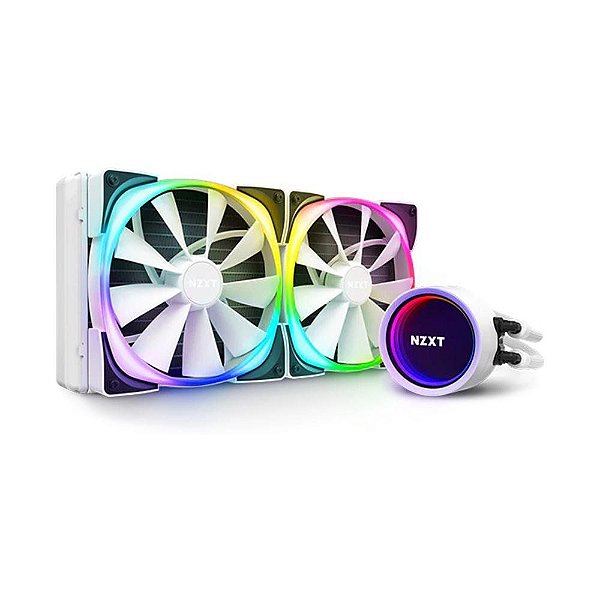 WaterCooler NZXT Kraken X63 Com Ventiladores Aer RGB 280MM White - RL-KRX63-RW