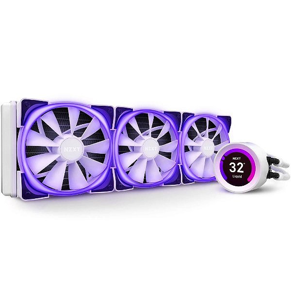 WaterCooler NZXT Kraken Z73 RGB White Matte Visor LCD
