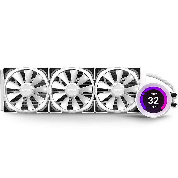 WaterCooler NZXT Kraken Z73 RGB White Matte Visor LCD