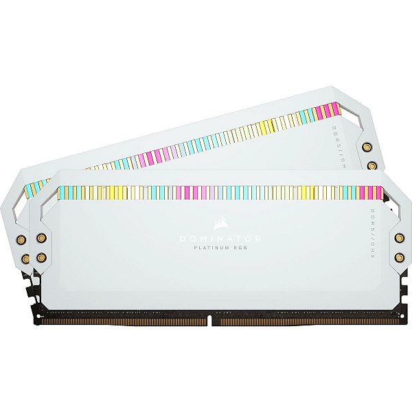 Memória Corsair DOMINATOR PLATINUM RGB First Edition White (2x16GB) DDR5 5200Mhz C36 - CMT32GX5M2B5200C38W