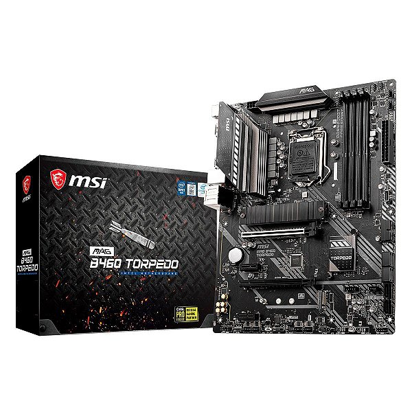 Placa Mãe MSI MAG B460 Torpedo LGA 1200 ATX DDR4