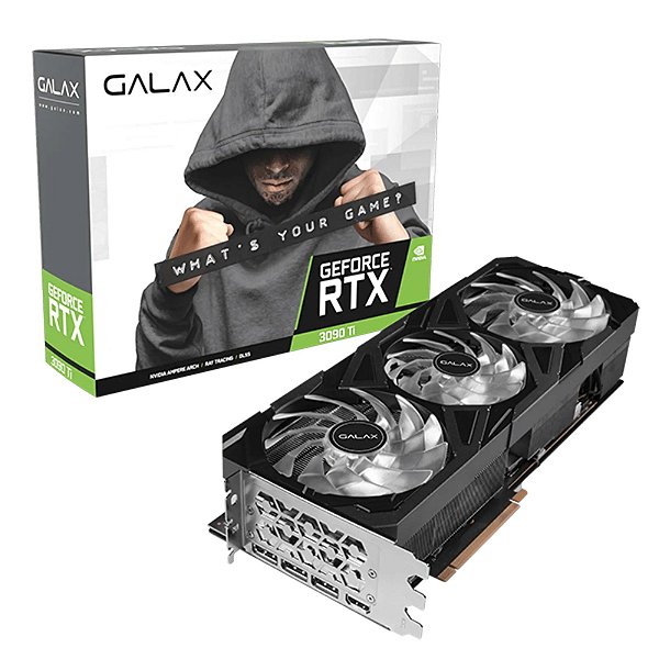 Placa de Vídeo Galax  GeForce RTX 3090 Ti i EX Gamer (1-Click OC) 24GB GDDR6X 384 bit - 39IXM5MD6HEX