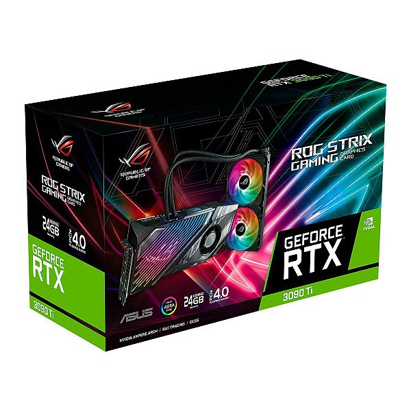 Placa de Vídeo ASUS ROG Strix LC GeForce RTX 3090 Ti | GK Infostore