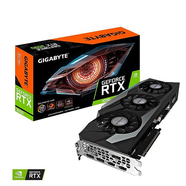 Placa de Video Gigabyte GeForce RTX 3090 Gaming OC Edition 24GB GDDR6X 384 bit - GVN3090GO-00-10