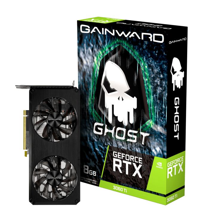 Placa de Vídeo Gainward GeForce RTX 3060 Ti Ghost LHR 8GB GDDR6 256Bits - NE6306T019P2-190AB V1