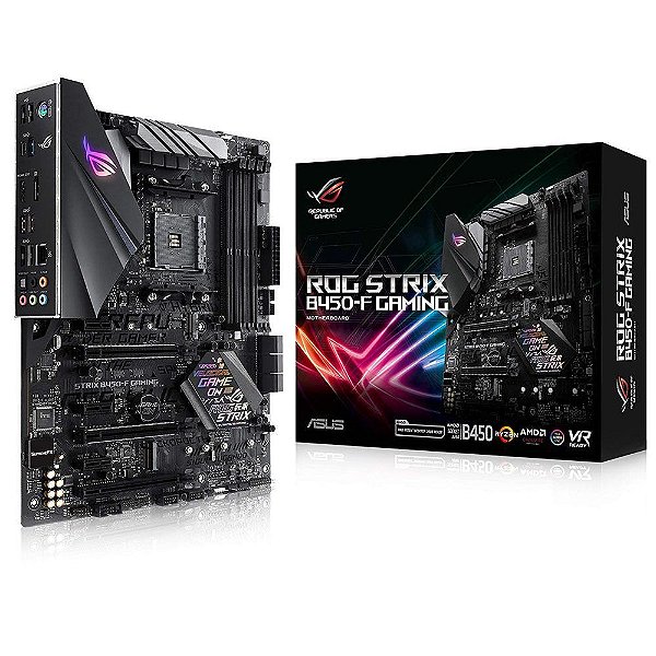 Placa Mãe ASUS ROG STRIX B450-F Gaming DDR4 AM4 ATX