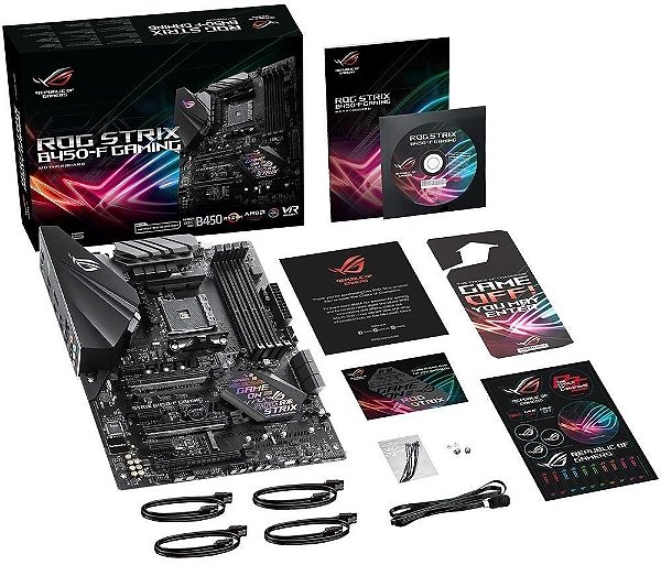 Placa Mãe ASUS ROG STRIX B450-F Gaming DDR4 AM4 ATX - GK Infostore
