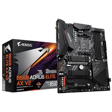 Placa Mãe Gigabyte B550 Aorus Elite V2 AX DDR4 AM4 ATX