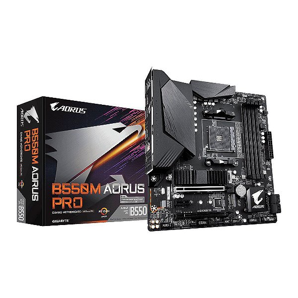 Placa Mãe Gigabyte B550M Aorus Pro DDR4 AM4 MATX