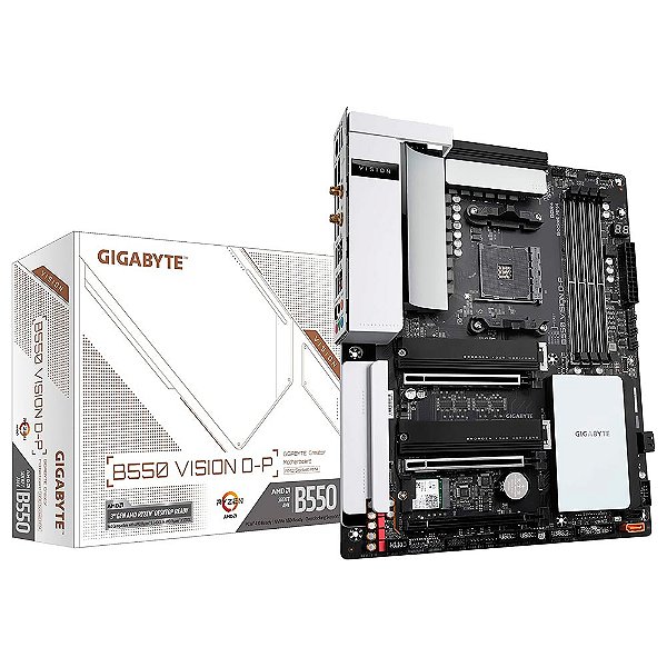 Placa Mãe Gigabyte B550 Vision D-P DDR4 AM4 ATX