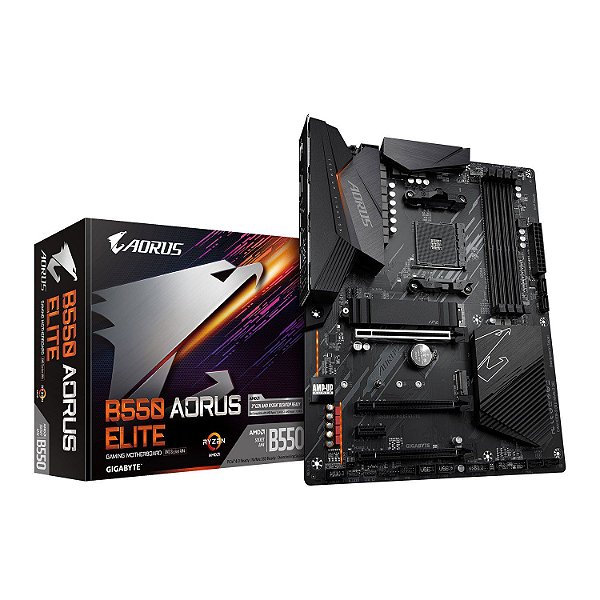 Placa Mãe Gigabyte B550 Aorus Elite DDR4 AM4 ATX