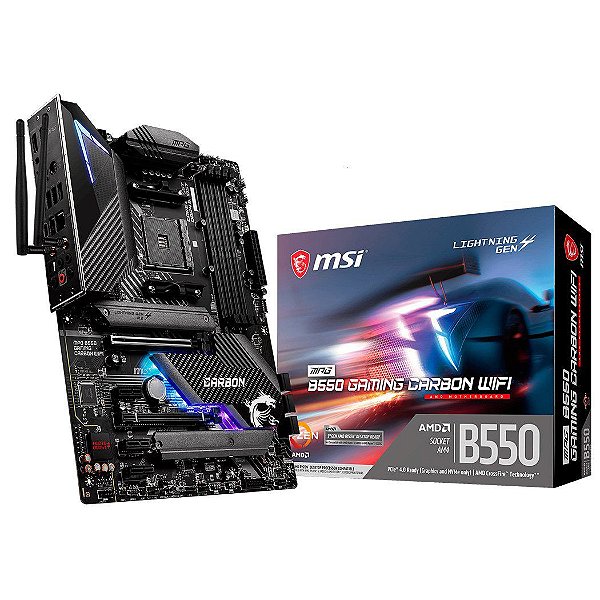 Placa Mãe MSI MPG B550 Gaming Carbon WiFi DDR4 AM4 ATX