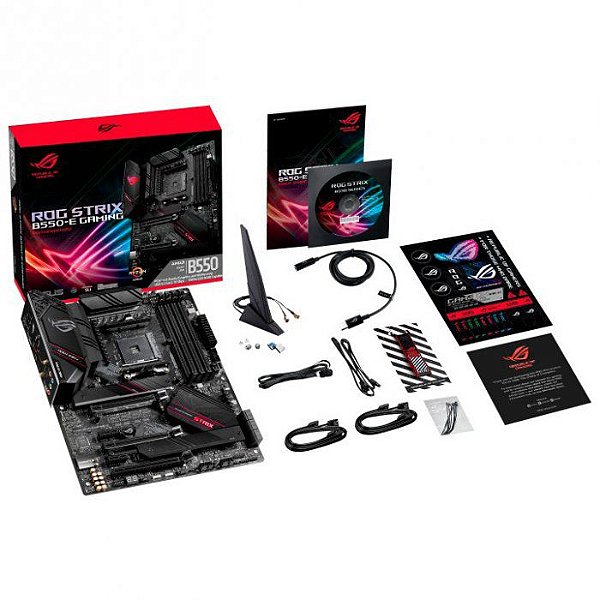Placa Mãe Asus ROG Strix B550-E Gaming AM4 DDR4 ATX | GK Infostore