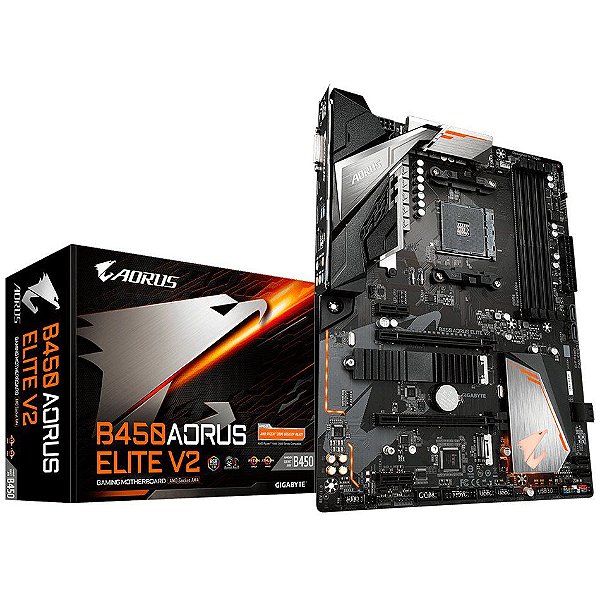 Placa Mãe Gigabyte B450 Aorus Elite V2 DDR4 AM4 ATX