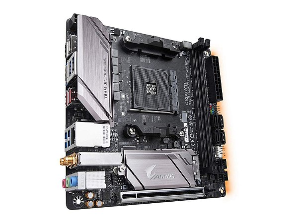 Placa Mãe Gigabyte B450I AORUS PRO Wi-Fi DDR4 AM4 Mini-ITX - GK