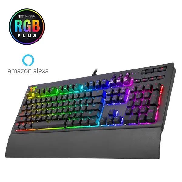 Teclado Mecânico Gamer Thermaltake TT PREMIUM X1 RGB Switch MX Cherry Blue - KB-TPX-BLBRPB-01