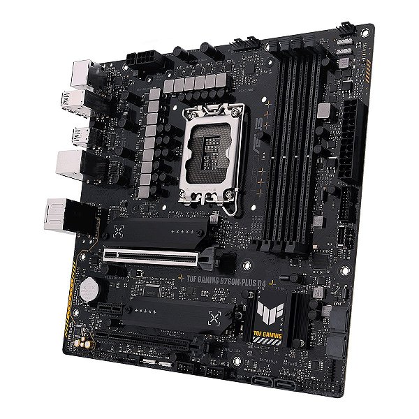 Placa Mãe ASUS TUF B760M-PLUS D4 DDR4 LGA 1700 MATX | GK Infostore