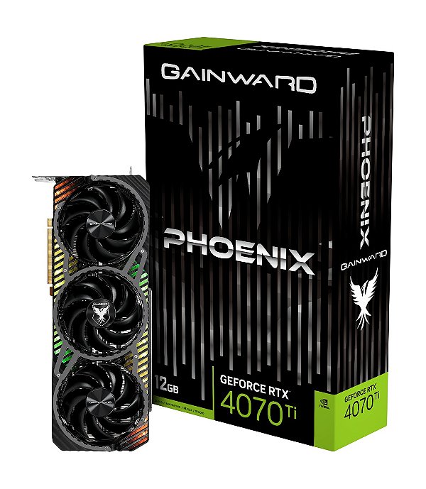 Placa de Video Gainward GeForce RTX 4070 Ti Phoenix 12GB GDDR6X 192 bit - NED407T019K9-1043X