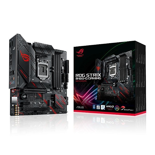 Placa Mãe ASUS ROG Strix B460-G Gaming M-ATX LGA 1200