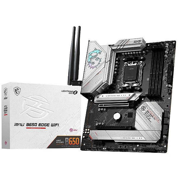 Placa Mãe MSI MPG B650 Edge WiFi AM5 ATX DDR5