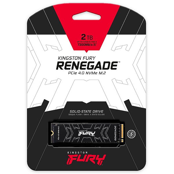 SSD 2TB Kingston Hyperx Fury Renegade PCIE GEN4 7300MBs/ 7000MBs - SFYRD/2000G